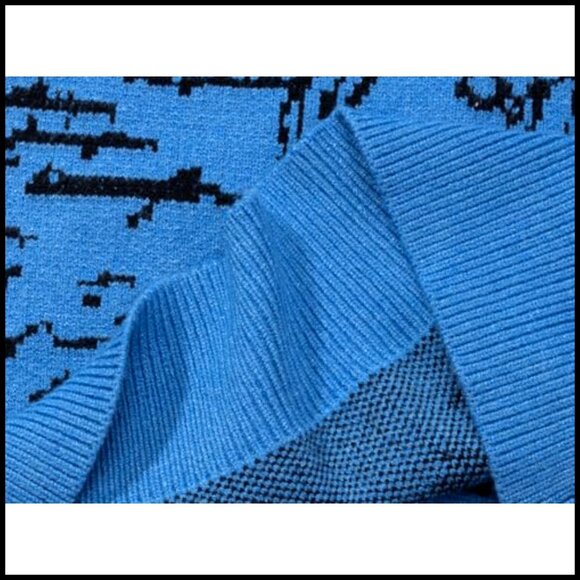 Vintage Art-Inspired Cardigan, Cotton-Polyester Blend, Button-Up V-Neck - Picture 6 of 7